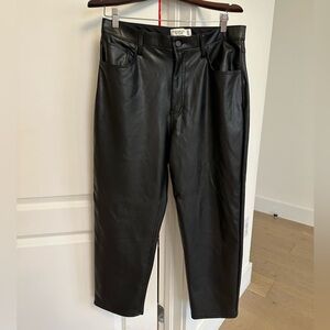 NWOT Abercrombie & Fitch Vegan Leather Pants Sz 32 / 14